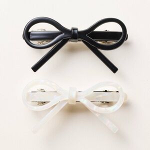 2pk Bow Barettes - kate spade new york x Target Black/White